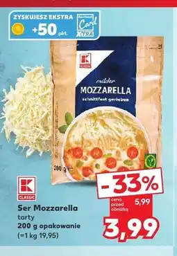 Kaufland Ser Mozzarella tarty K-Classic oferta