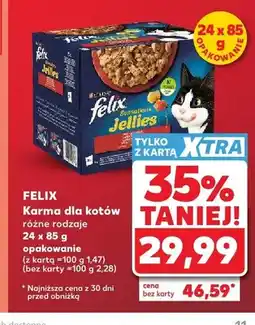 Kaufland Karma dla kotów Sensations Jellies Felix 24-pak oferta