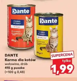 Kaufland Karma dla kotów Dante wołowina oferta