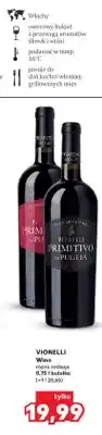 Kaufland Wino Vionelli Primitivo di Puglia włoskie oferta