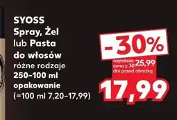 Kaufland Żel do włosów Syoss oferta
