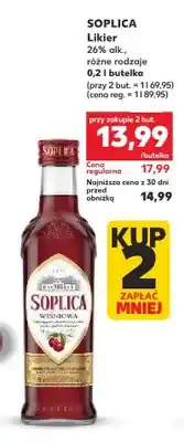 Kaufland Likier Soplica Wiśniowa 26% alk oferta