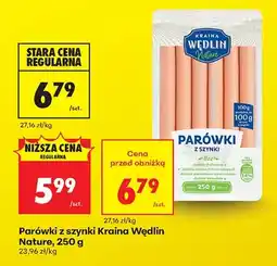 Biedronka Parówki z szynki Kraina Wędlin Nature oferta