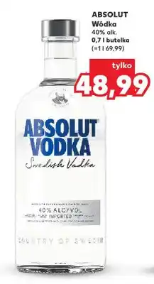 Kaufland Wódka Absolut 40% alk oferta