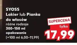 Kaufland Pianka do włosów Syoss oferta