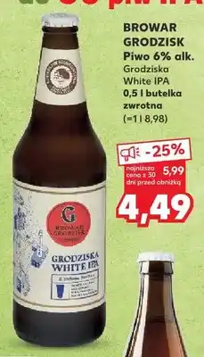 Kaufland Piwo Grodzisk Grodziska White IPA 6% oferta