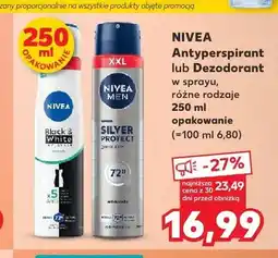 Kaufland Antyperspirant w sprayu Nivea Black & White Invisible oferta
