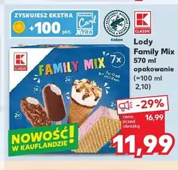 Kaufland Lody Family Mix K-CLASSIC oferta