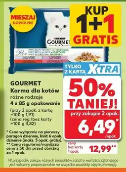 Kaufland Karma dla kotów Gourmet 4-pak oferta
