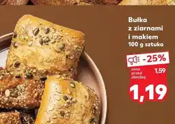 Kaufland Bułka z ziarnami i makiem oferta