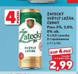 Kaufland Piwo Žatecký Světlý Ležák 5% alk. 4-pak oferta
