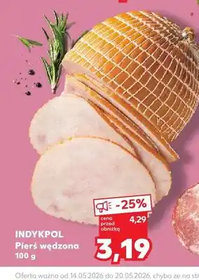 Kaufland Pierś wędzona Indykpol oferta