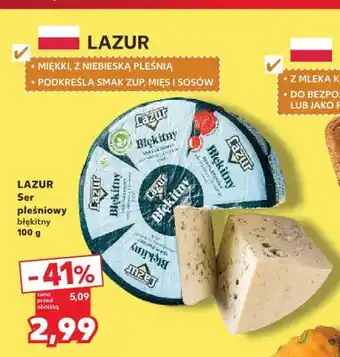 Kaufland Ser pleśniowy błękitny Lazur oferta