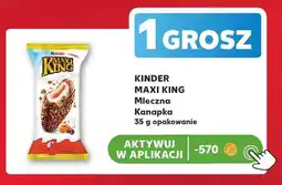 Kaufland Mleczna Kanapka KINDER MAXI KING oferta