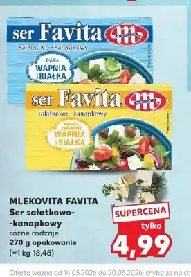 Kaufland Ser sałatkowo-kanapkowy Favita Mlekovita oferta