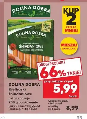 Kaufland Kiełbaski śniadaniowe Dolina Dobra oferta