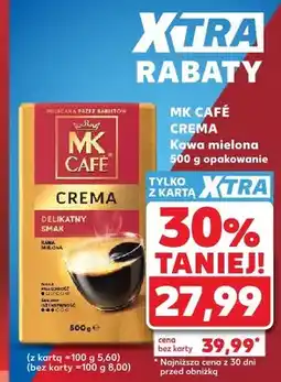 Kaufland Kawa mielona MK Café Crema oferta