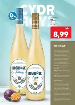 Kaufland Cydr Dobroński Marakuja 4,5% oferta