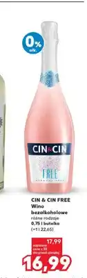 Kaufland Wino bezalkoholowe CIN & CIN FREE oferta