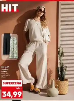 Kaufland Spodnie lniane ESMARA oferta