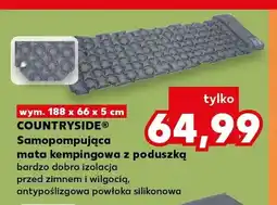 Kaufland Samopompująca mata kempingowa z poduszką COUNTRYSIDE wym. 188x66x5cm oferta