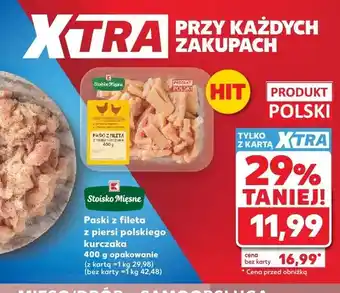 Kaufland Paski z fileta z piersi polskiego kurczaka Stoisko Mięsne oferta