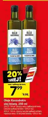 Twój Market Olej lniany Oleje Kaszubskie oferta