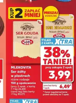 Kaufland Ser żółty w plastrach MLEKOVITA oferta