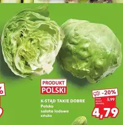 Kaufland Sałata lodowa K-Stąd Takie Dobre polska oferta