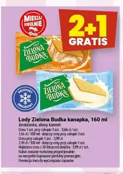 Twój Market Lody Zielona Budka kanapka śmietanka oferta