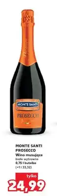 Kaufland Wino musujące białe wytrawne Monte Santi Prosecco oferta