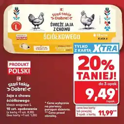 Kaufland Jaja z chowu ściółkowego Stąd takie Dobre! klasa wagowa L oferta