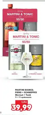 Kaufland Wermut Martini Fiero + Tonik Schweppes 1l + 1l oferta