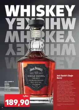 Kaufland Whiskey Jack Daniel's Single Barrel 45% oferta