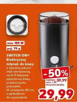 Kaufland Elektryczny młynek do kawy Switch On 180W oferta