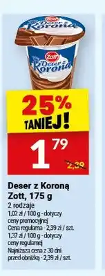 Twój Market Deser z Koroną Zott oferta