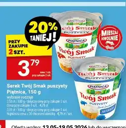 Twój Market Serek Twój Smak puszysty Piątnica oferta