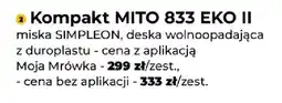 Mrówka Kompakt MITO 833 EKO II miska SIMPLEON deska wolnoopadająca z duroplastu oferta