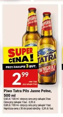 Twój Market Piwo Tatra Pils Jasne Pełne oferta