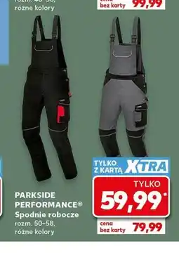 Kaufland Spodnie robocze PARKSIDE PERFORMANCE rozm. 50-58 oferta