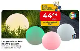Mrówka Lampa solarna kula RGBW z pilotem śr. 20cm oferta