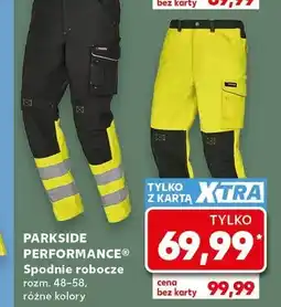 Kaufland Spodnie robocze PARKSIDE PERFORMANCE rozm. 48-58 oferta