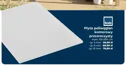 Mrówka Płyta poliwęglan komorowy przezroczysty Scala wym. 105x200cm gr. 4mm oferta