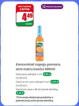 Dino Koncentrat napoju pomarańczowego zero cukru Łowicz oferta