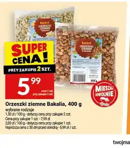 Twój Market Orzeszki ziemne niesolone Bakalia oferta