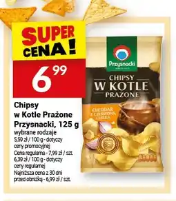 Twój Market Chipsy w Kotle Prażone Cheddar z czerwoną cebulą Przysnacki oferta