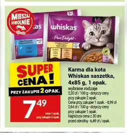 Twój Market Karma dla kota Whiskas saszetka 4-pak oferta