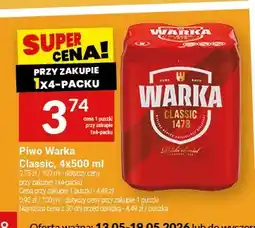 Twój Market Piwo Warka Classic 4-pak oferta