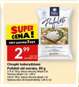 Twój Market Chrupki kukurydziane Pufuleti sól morska oferta
