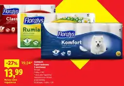Lidl Papier toaletowy Floralys Rumianek 3-warstwowy oferta